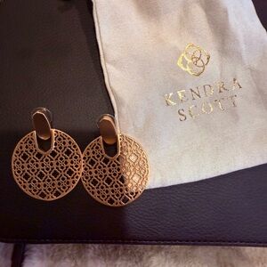 Kendra Scott Gold Filigree Earrings